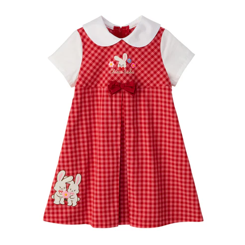 Sweet Gingham Ribbon Dress