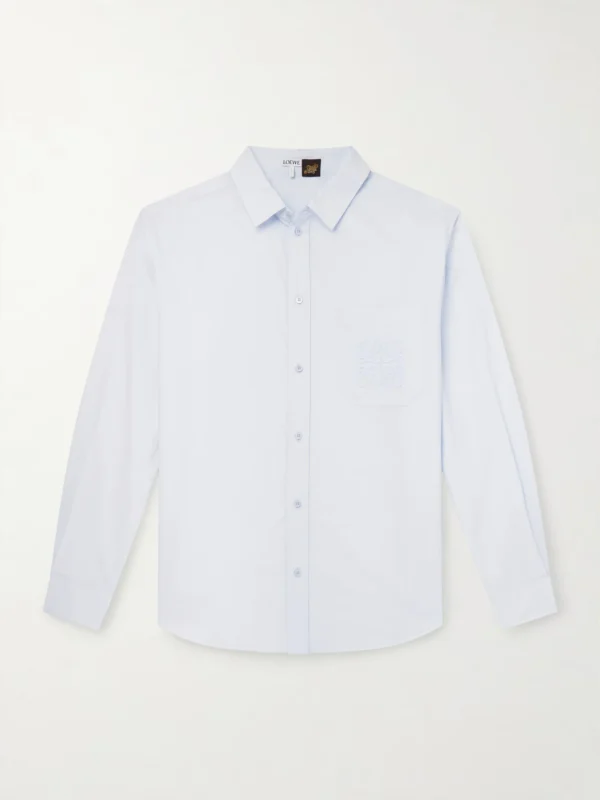 Paula's Ibiza Logo-Embroidered Cotton-Blend Shirt